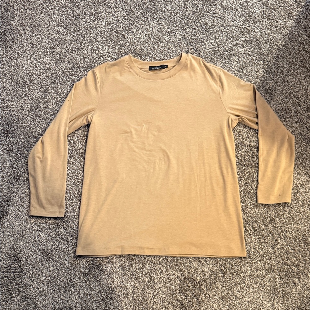 Trendy Queen Women's Spring Tops Oversized Long Sleeve Shirt - Small